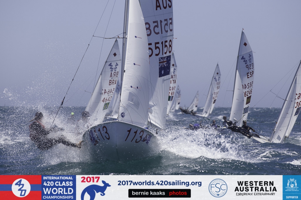  420  World Championship 2017  Fremantle AUS  Day 3, the Swiss