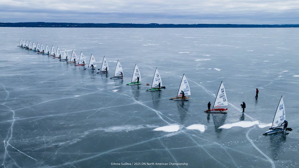  Ice Sailing - DN North American Championship 2025 - Lake Winnebago WI, USA - Day 1